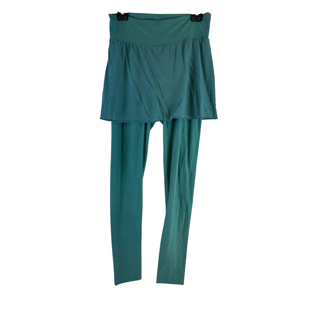 Gaia Conceptions Mini Skirted Legging Raincloud Teal Hemp Blend Boho Women Large